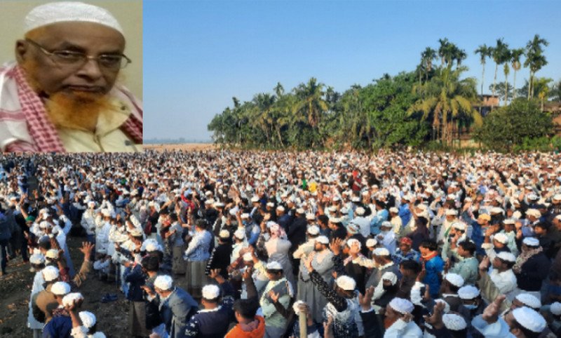 মাওলানা সোহাইব নোমানীর জানাযায় শোকার্ত মানুষের ঢল