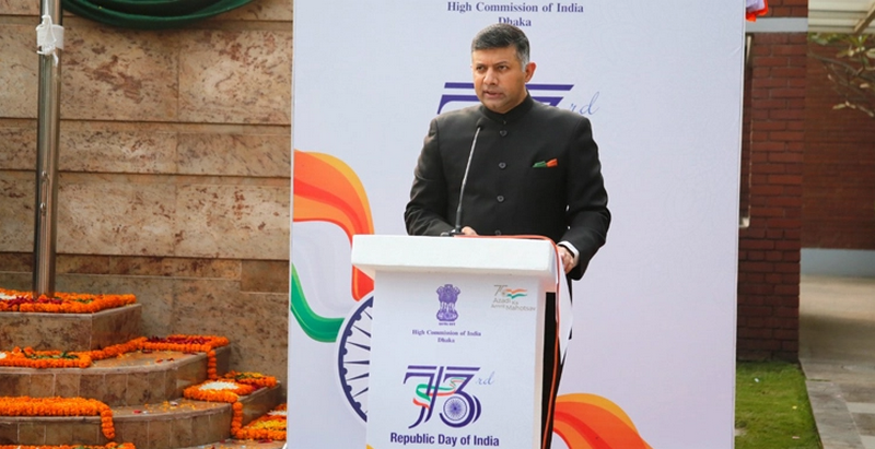 ঢাকায় ভারতের ৭৩তম প্রজাতন্ত্র দিবস উদযাপিত